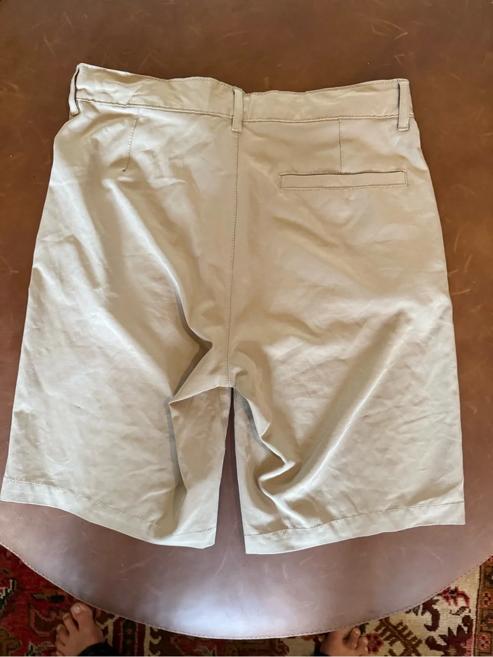 Old Navy Tech Hybrid khaki Chino Shorts, boys size 16
